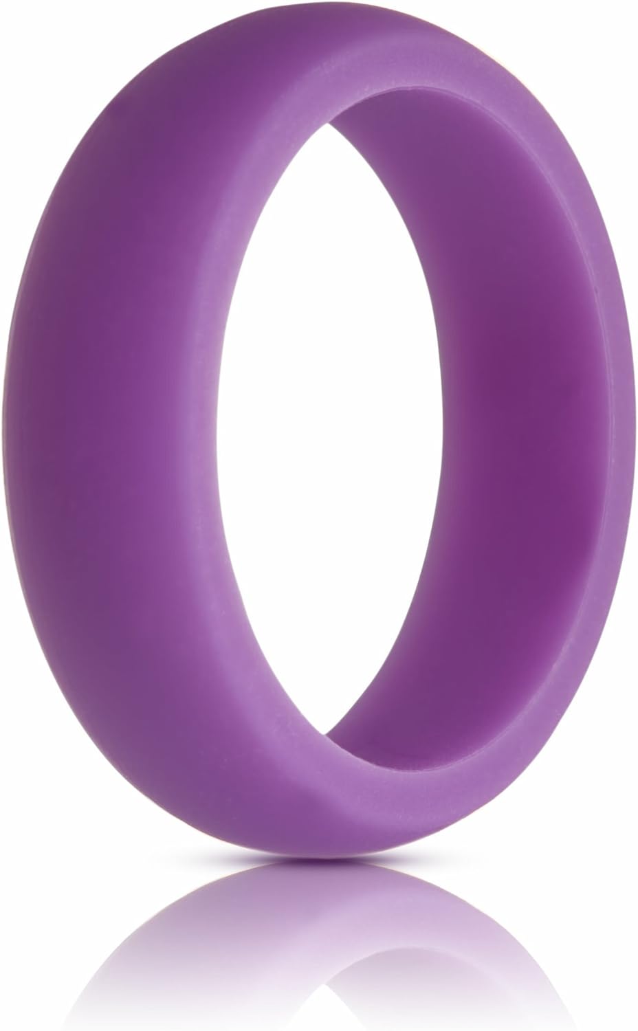 ThunderFit Womens Silicone Wedding Ring (Wedding Band) - Premium Edition - 5.5mm Wide (2.5mm Thick) - Super Strong Silicone