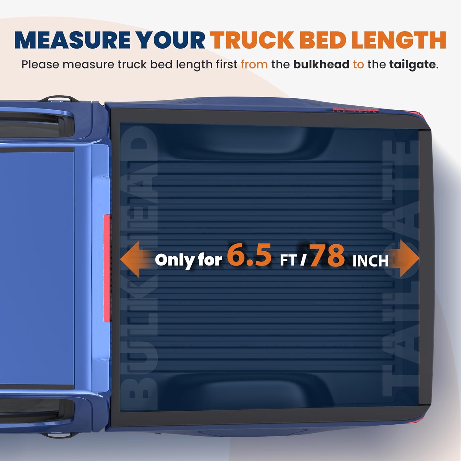 quad soft 6.5ft truck bed tonneau cover compatible for 88-07 chevy chevrolet silverado/gmc sierra 1500 2500 3500 hd (07 classic & new body only) fleetside on top -78 inch 6.5ft quad-soft 1988-2007 1500 2500 hd 3500 hd (07 classic)