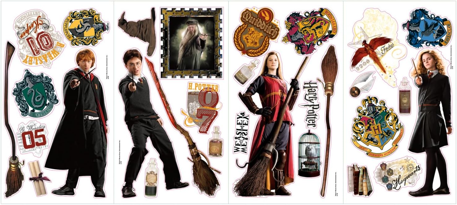 RoomMates RMK1547SCS Harry Potter Peel and Stick Wall Decals 10 inch x 18 inch