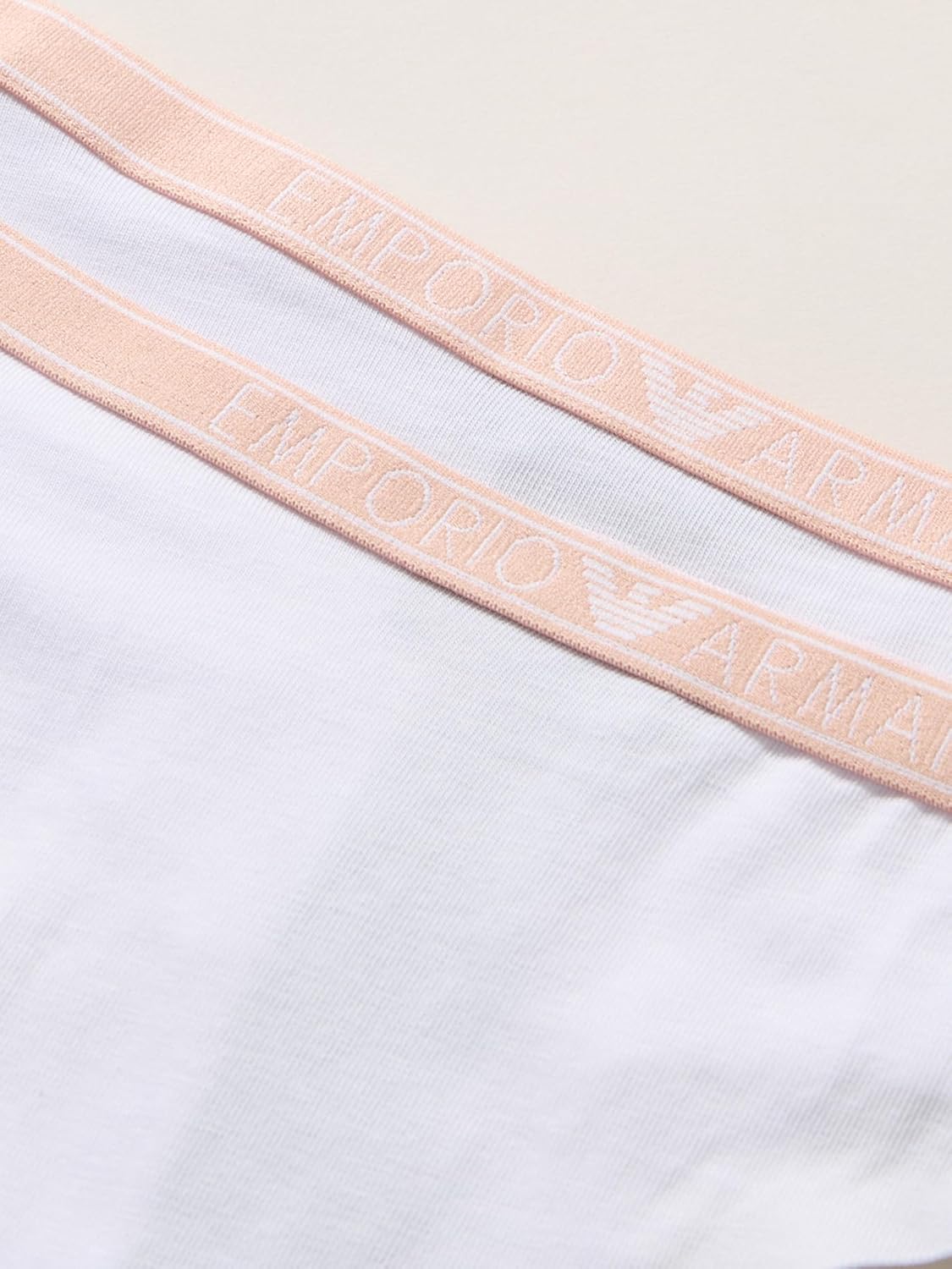 Emporio Armani womens Women's Essential Studs Logo 2-pack Thong - Image 3