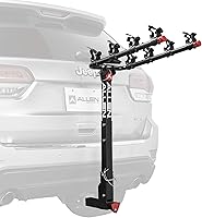 Allen Sports 542QR Deluxe 4-Bike Hitch Rack: Quick Release Locking, 2-Inch Receiver, Folding Arms, 140 lbs Capacity