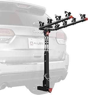 Allen Sports 542QR Deluxe 4-Bike Hitch Rack: Quick Release Locking, 2-Inch Receiver, Folding Arms, 140 lbs Capacity