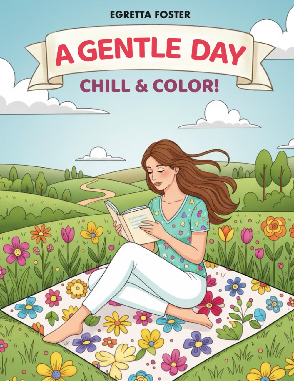 A Gentle Day: A Cozy Relaxing Coloring Book for Adults and Teens (Coloring Days)