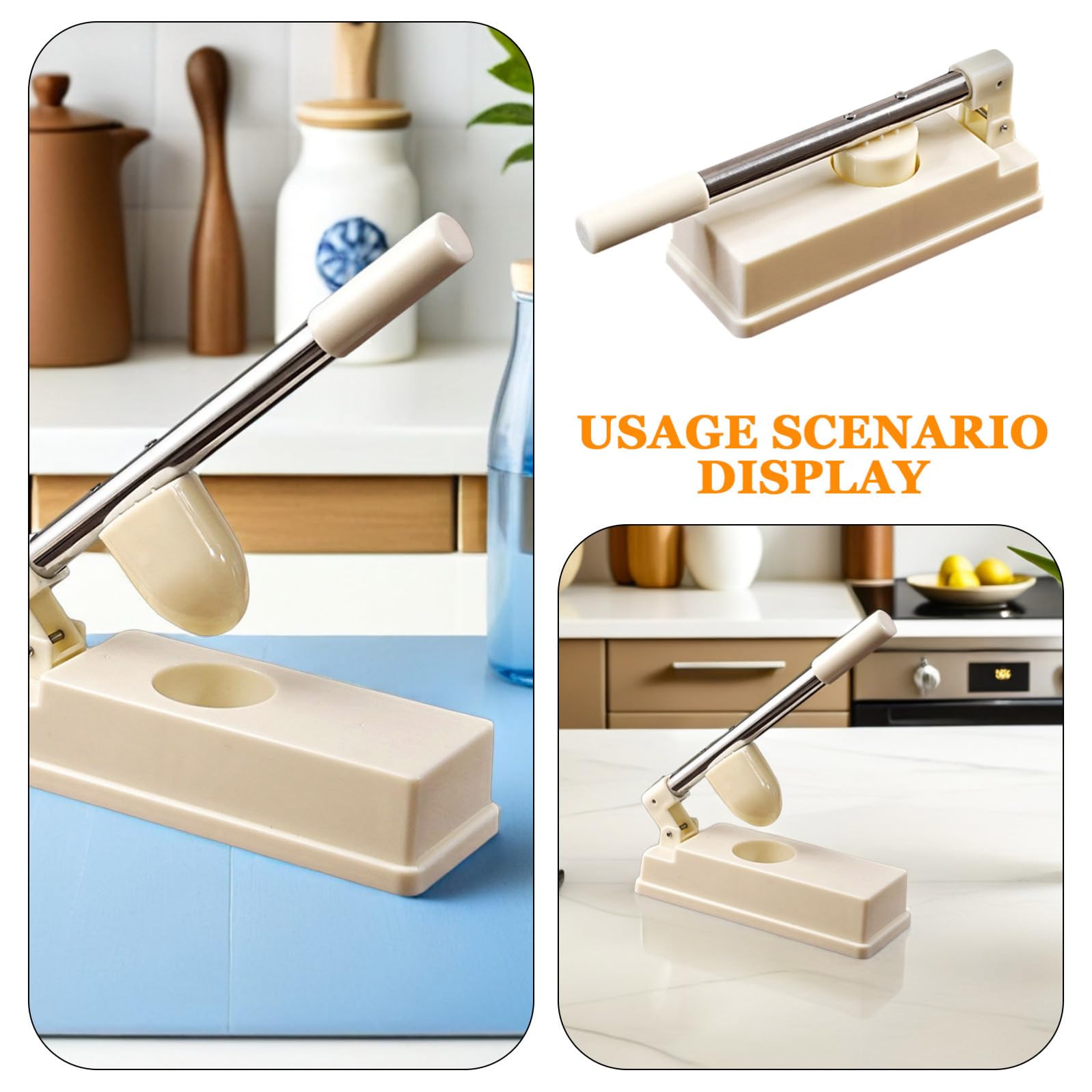 CALLARON Pressa per Involtini e Stampo per Gnocchi in Plastica, Utensile da Cucina Versatile per Ravioli e Pierogi, Manico Esteso per Facile Preparazione e Pulizia Rapida, per Uso