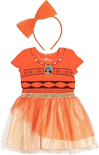 Disney Princesa La Sirenita Moana Ariel Rapunzel Vestido de tul y diadema de bebé a niño pequeño