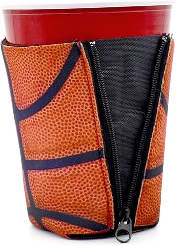 Miniatura 2 de ZipSip Soporte ajustable para bebidas y funda de café  lata delgada, lata, botella, vaso de pinta, taza individual, café. Baloncesto (no versión
