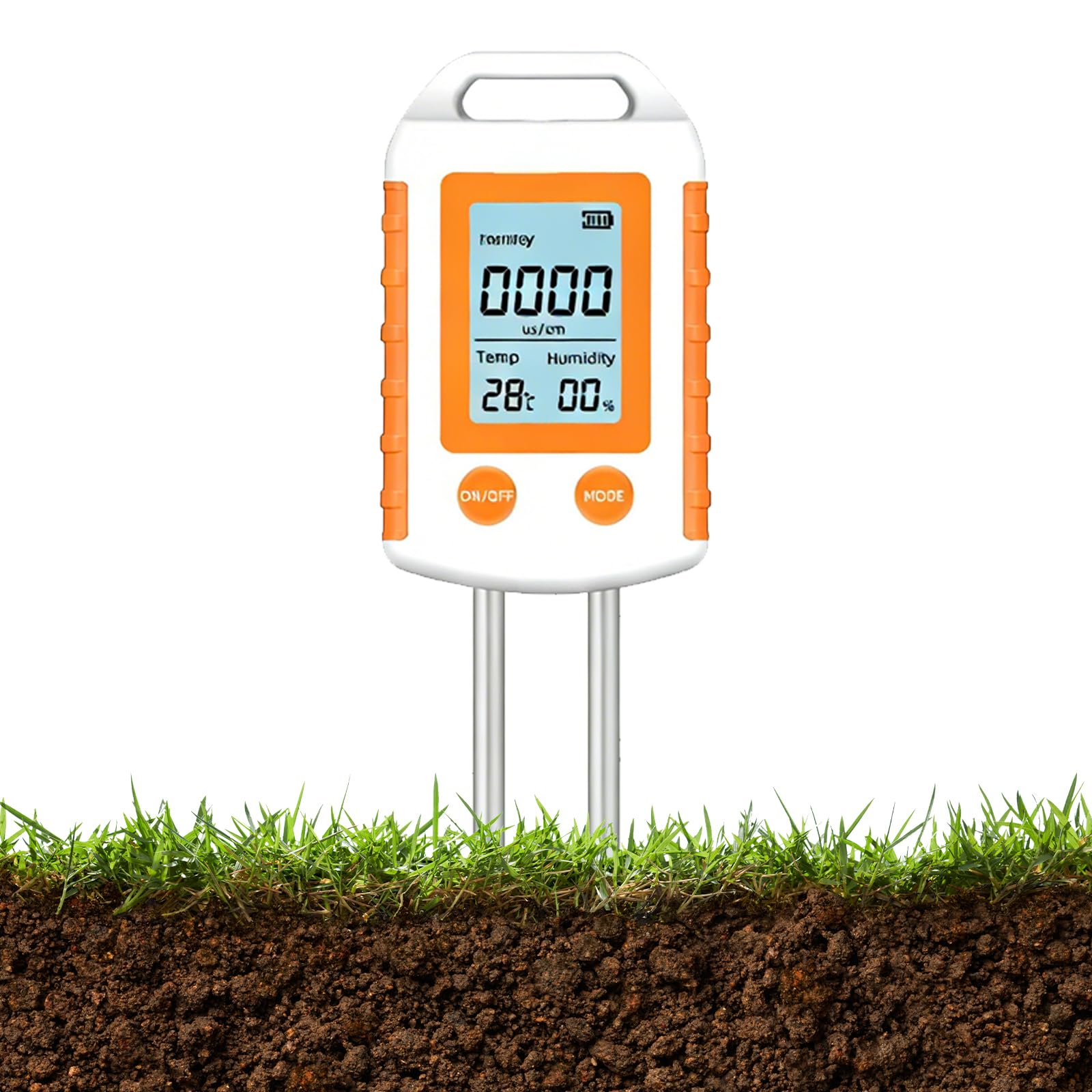 Humidimètre de sol double sonde testeur numérique de fertilité NPK et température