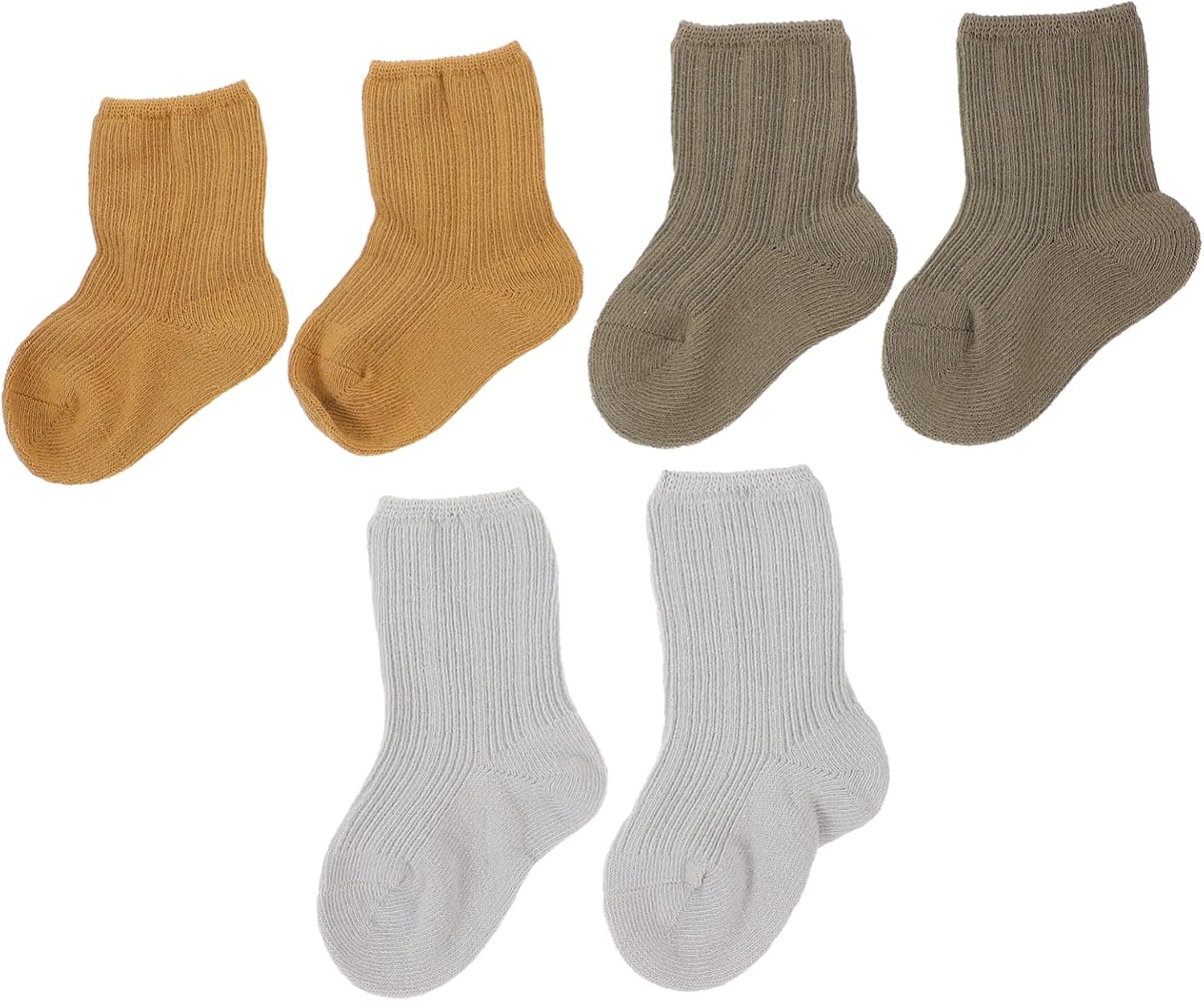 GARVALON 3pairs Socks Warm Mid Tube Design for Newborns and Toddlers s Months Soft and Non- for Delicate Skin