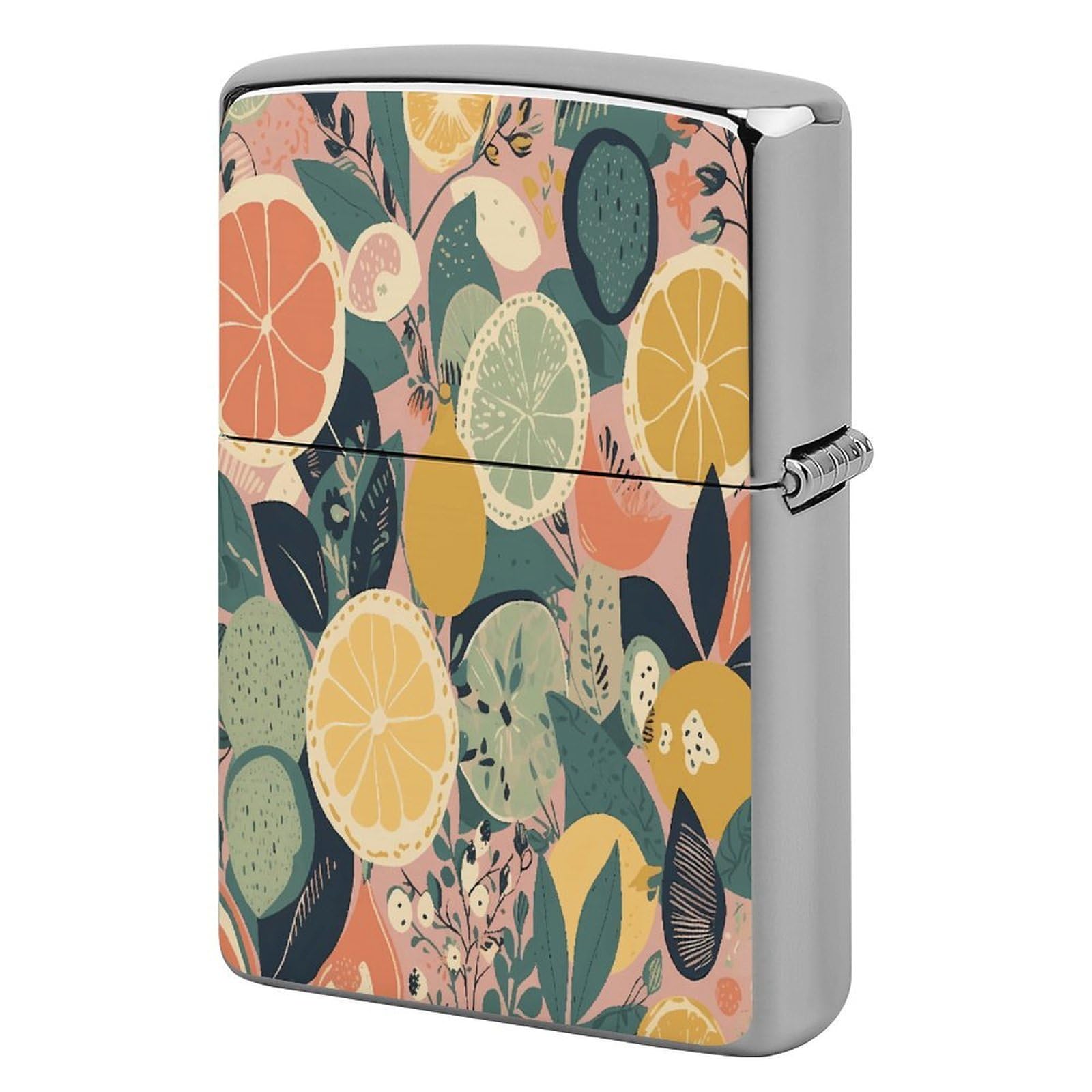 Fekiloot Style Fruit Pattern Lighter Case Cover Lighter Holder