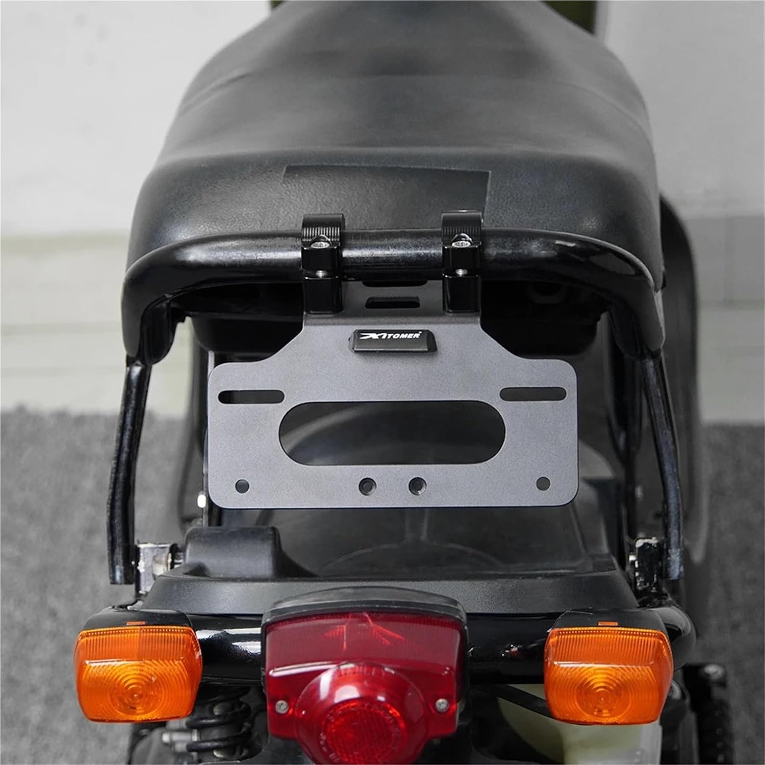 Motorcycle License Plate Holder for Honda Ruckus/Zoomer NPS50 2003-2025 Rear Tail Light Bracket Mount Tidy Fender Eliminator(Without Reflector)