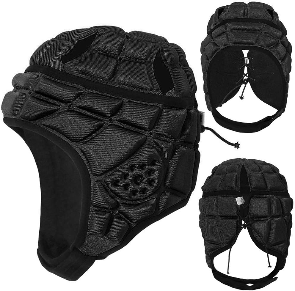 Lixada Kids Rugby Helmet Headguard Headgear Soft Shell Protective Headgear Impact Collision Protection Child's Head Ear Chin jaw : Sports & Outdoors
