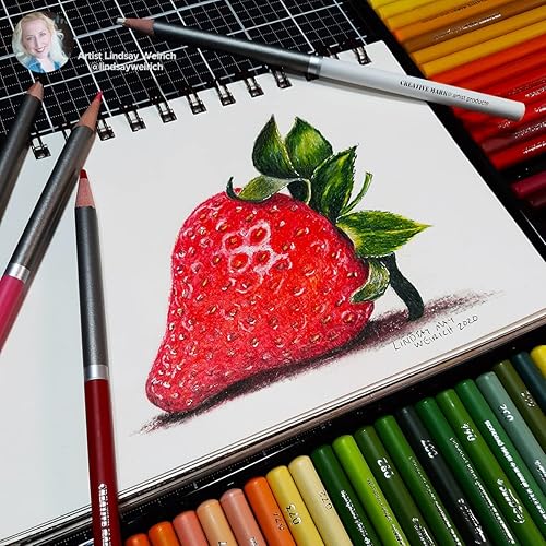 Miniatura 7 de Creative Mark Cezanne - Lápices de colores de alta calidad, color azul primario, paquete de 6 lápices de dibujo altamente pigmentados, lápices de