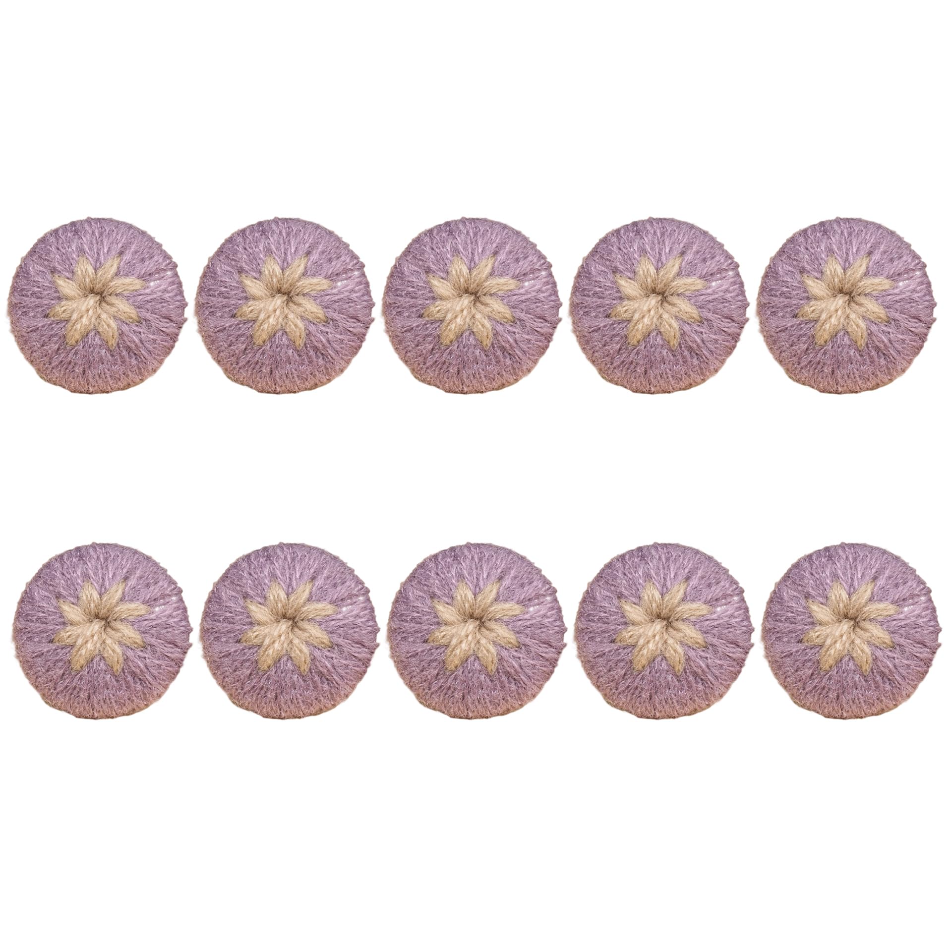 Jazuaiao Multipurpose Flower Yarn Button Safe Materials for Home Decoration Yarn Cherrys Flower Button