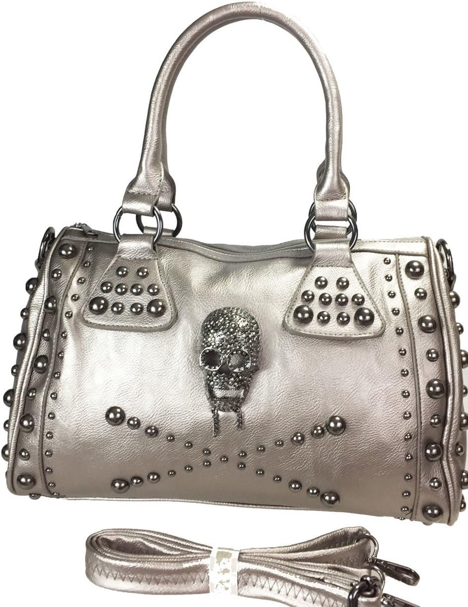 Studded Skull Satchel