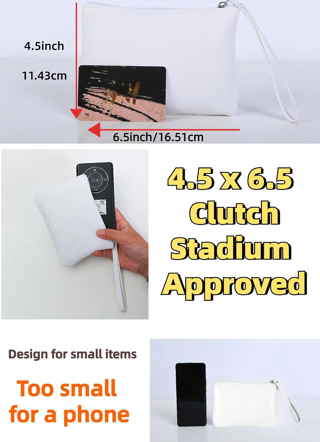 Christmas Gifts for Women, Mom, Wife, Best Friend, Teacher, Female Coworker, Grandma, Christmas Gift Exchange Ideas, Phone Wristlet Wallet & Small Makeup Bag, Must Haves Purse Essentials image 3