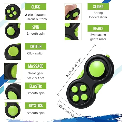 Miniatura 3 de Juego de 3 piezas de mini juguetes sensoriales de mano que incluye seis cadenas de rodillos y cadena para bicicleta, almohadilla de mano para