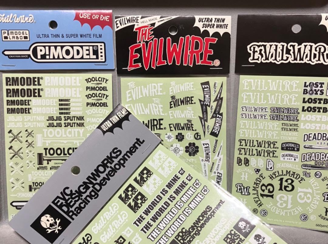 EVILWIRE evilwire イービルワイヤーミニ四駆ステッカーセット Amazon | イービルワイヤー evilwire ステッカー 1 32 ミニ四駆 通販