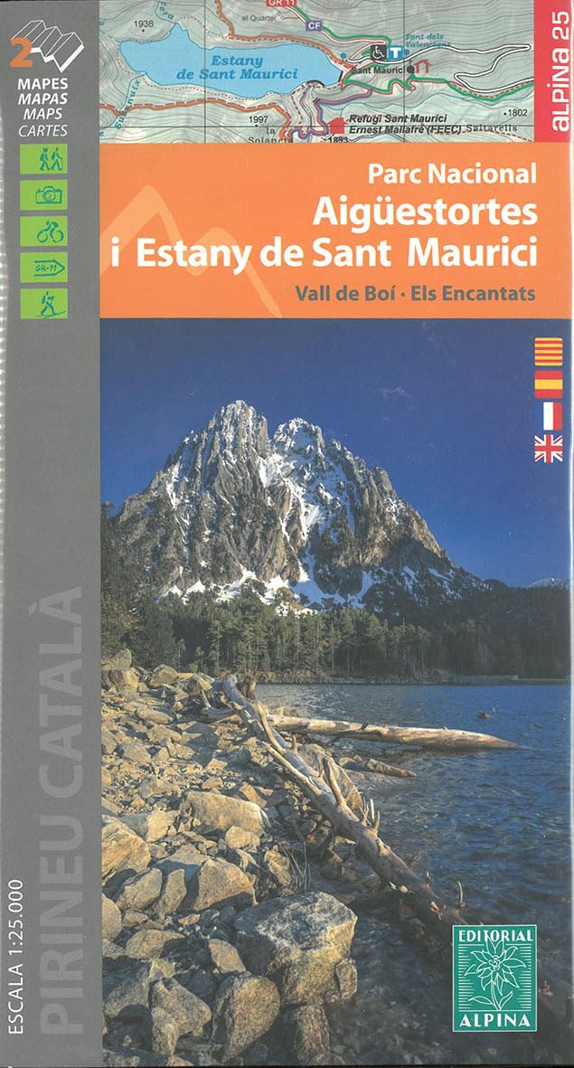 Aigüestortes pn/Sant Maurici carte&guide, map&hiking g.