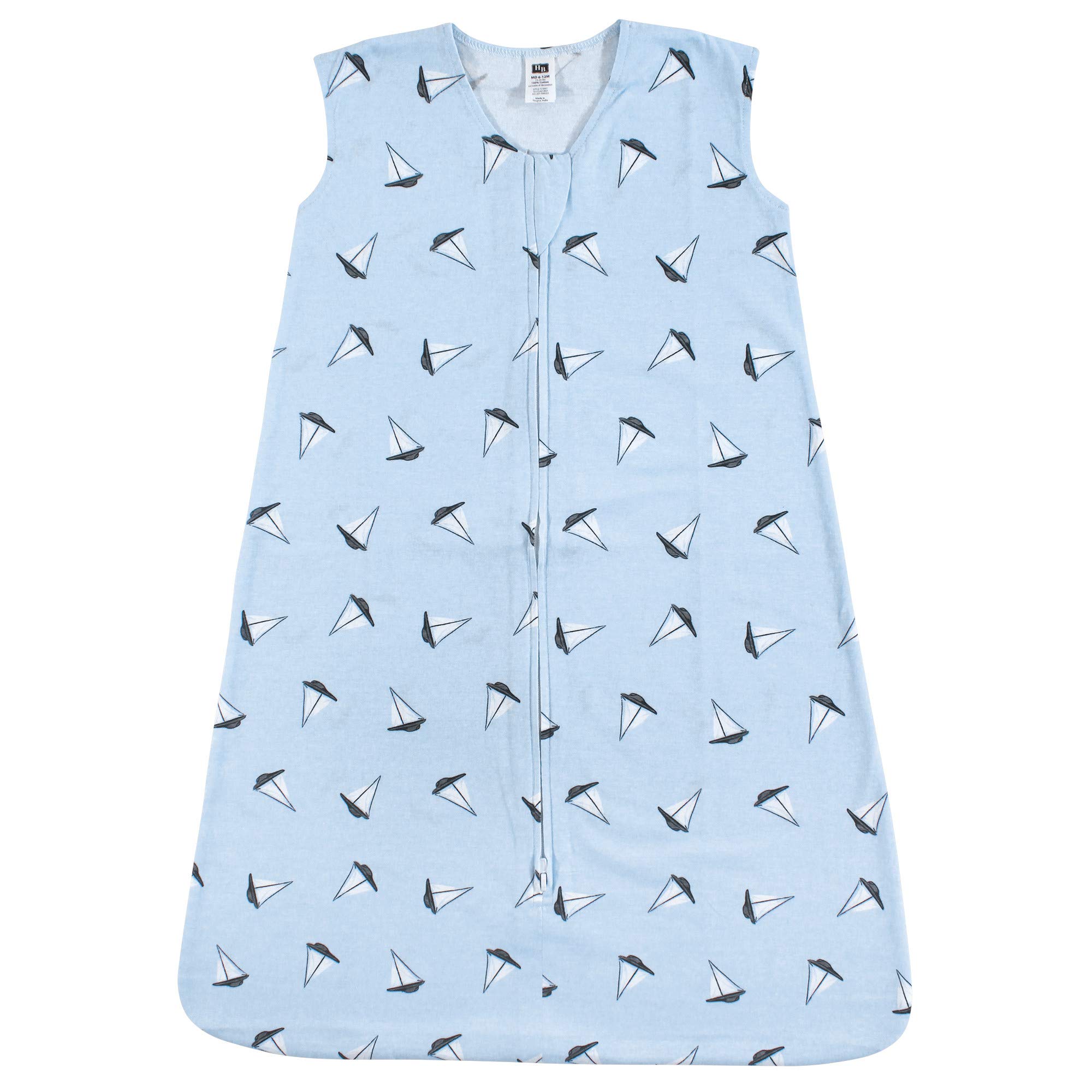 Hudson Baby Unisex BabyCotton Sleeveless Wearable Sleeping Bag, Sack, Blanket