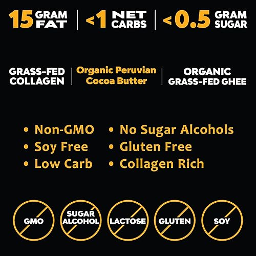 Miniatura 5 de MariGold Keto Fat Bombs - Masa de galletas con chispas de chocolate, baja en carbohidratos, rica en colágeno, ghee alimentado con pasto, mantequilla