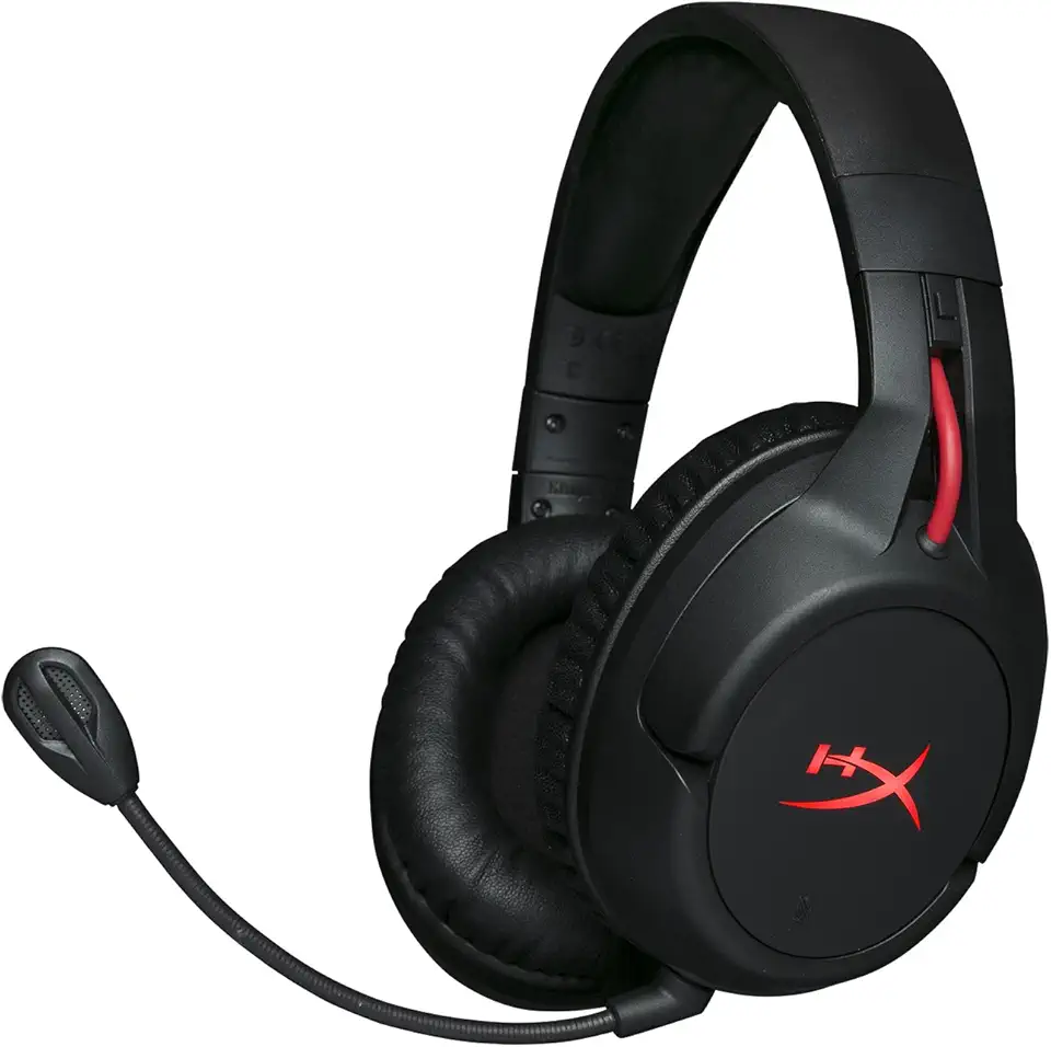 HyperX Gaming Headset Cloud Flight Wireless, microfone removível com cancelamento de ruído