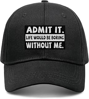 Cheniuua Admit It Life Would Be Boring Without Me Funny Saying Beanie Winter Hat Winter Warm Cap Ski Caps for Men Women