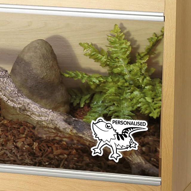 Epic Modz Customised Bearded Dragon Tank Vinyl Decal Sticker Reptile Vivarium Car Window Personalised