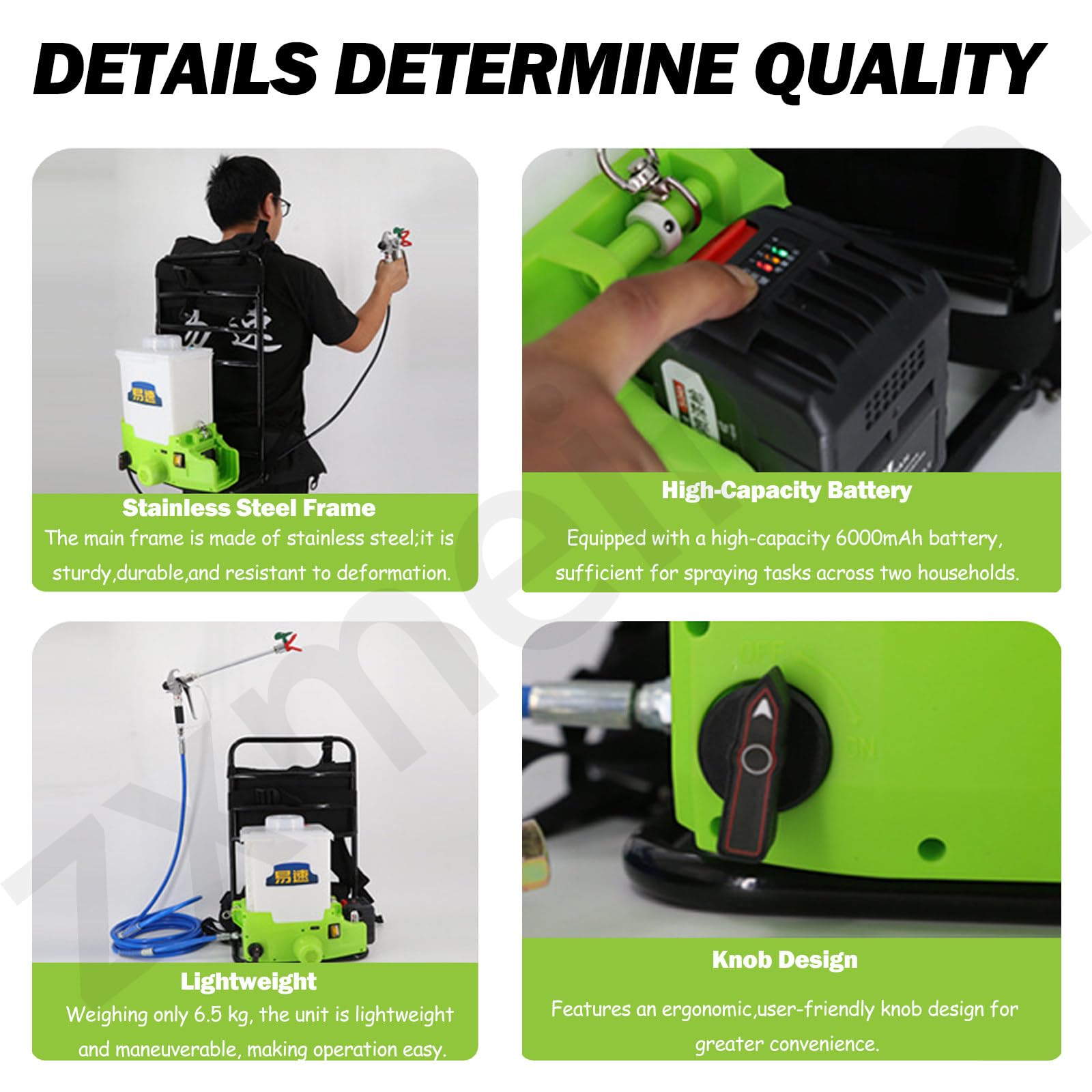 Pulvérisateur de Peinture sans Fil 2Batteries