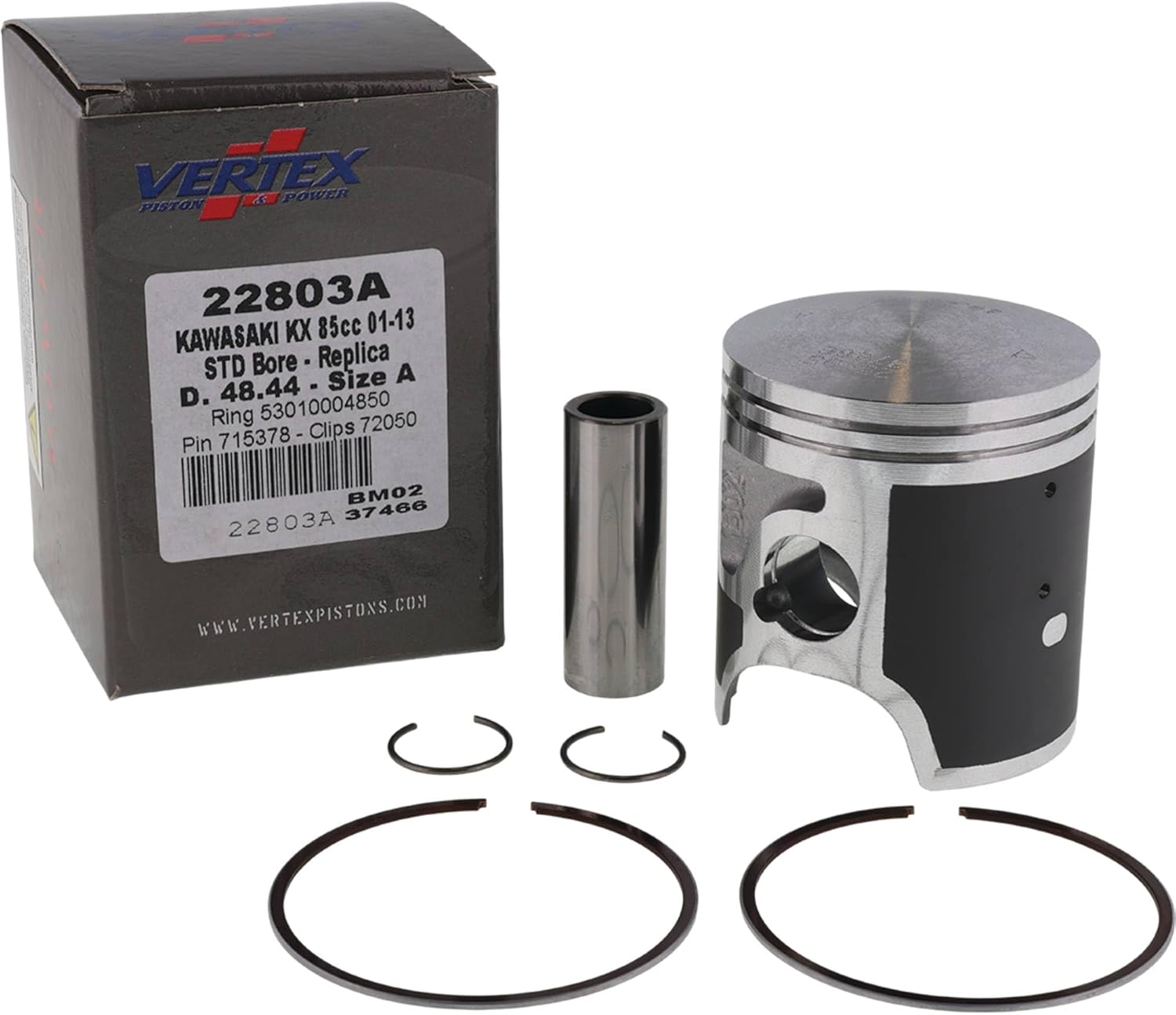Vertex Replica Piston Kit for Kawasaki KX 85 (01-13)