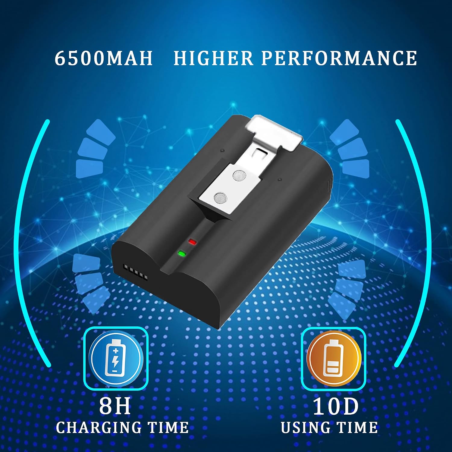 S7 3.65V Rechargeable Lithium-Ion Battery Pack Compatible with Video Door Bell 2/3 Stick Up Camera and Spotlight Cam Battery 6040mAh (1 Battery Pack)