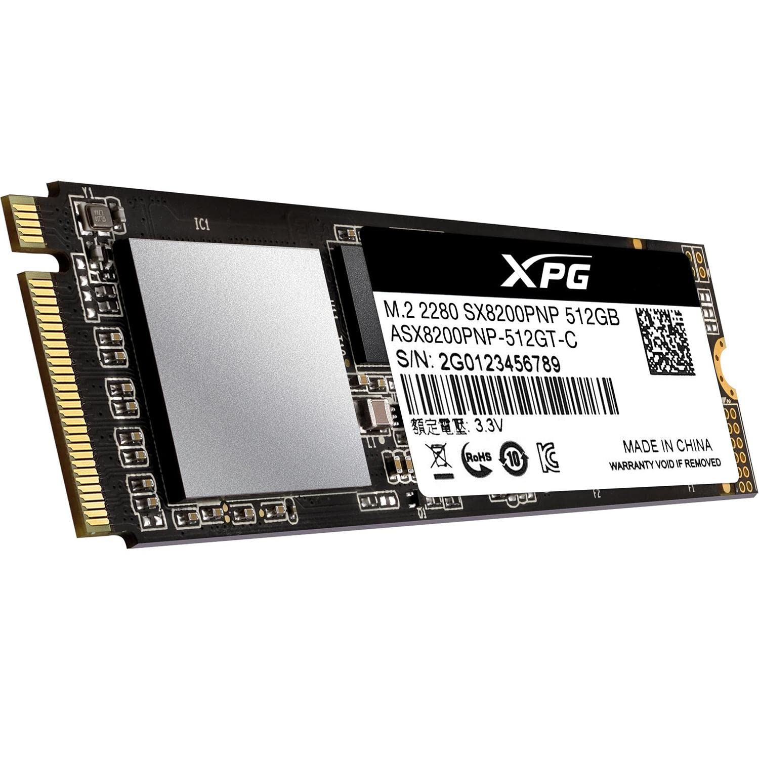 2280 M.2 Gen3x4 PCIe Pro SX8200 XPG SSD NVMe M.2 2TB Pro SX8200 XPG 内蔵型SSD Solid Drive State 内蔵型SSD