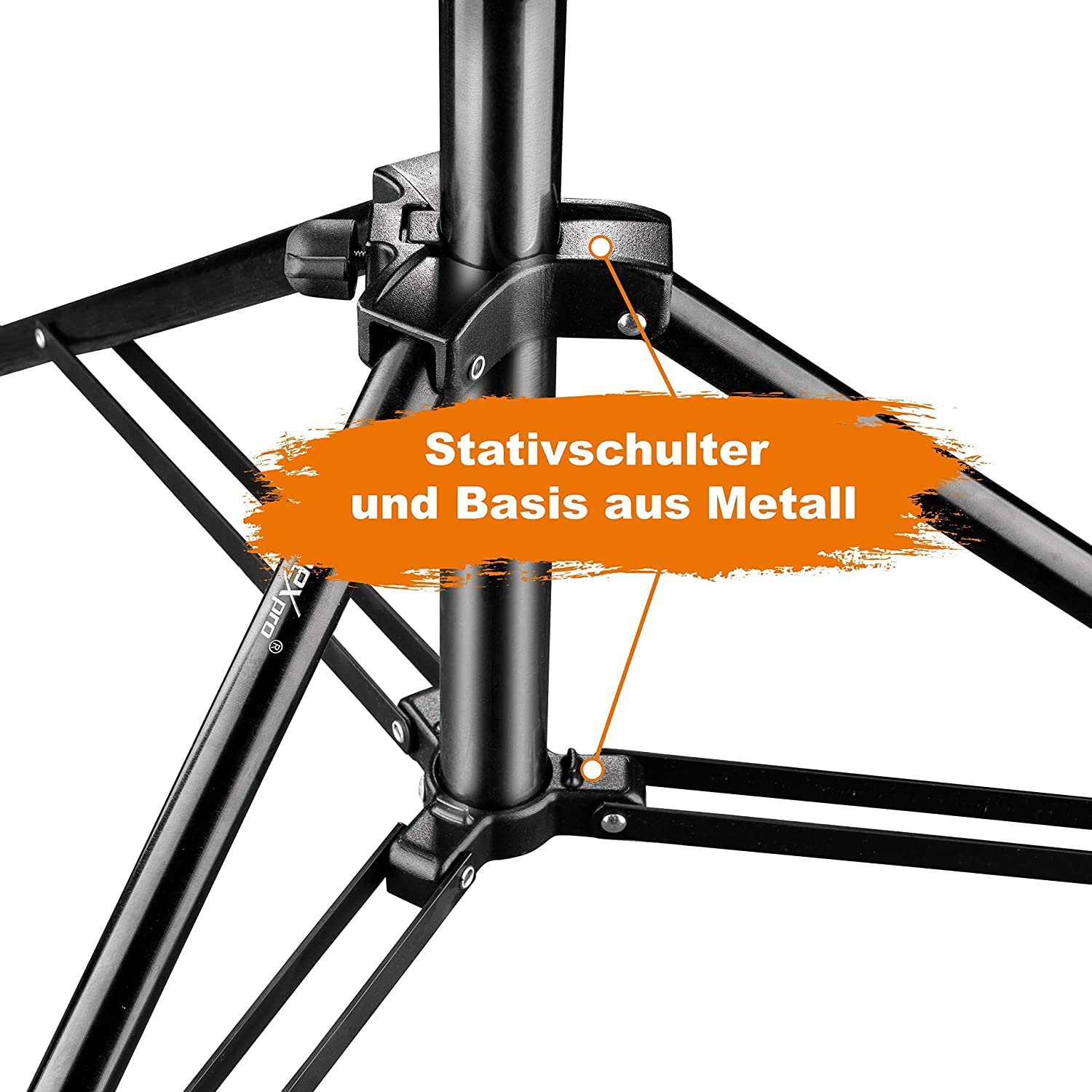 Walimex pro AIR 290 Deluxe Set 2 trípodes de lámparas altura máx. 290 cm soporte luz suspensión neumática base de flash soporta hasta 7 kg pie apoyo en aluminio tripod estudio fotográfico y exteriores