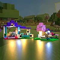 Vista 3 de Kit de luz LED mejorado para Lego Minecraft The Animal Sanctuary, compatible con Lego 21253 (modelo no incluido)