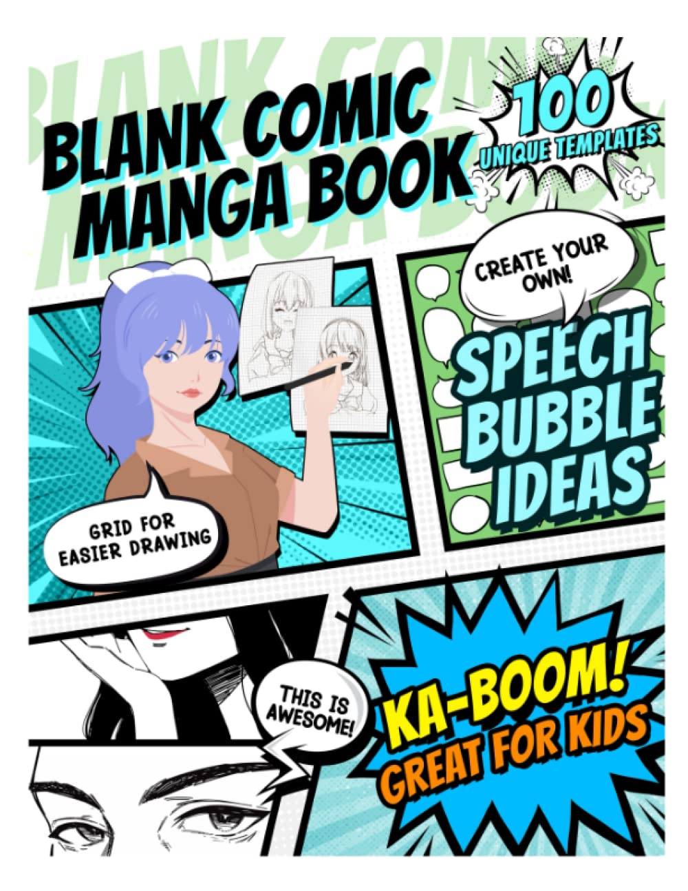 NIL Tech The Grid-Guide Blank Comic Book Sketchpad: Unleash Your Creativity