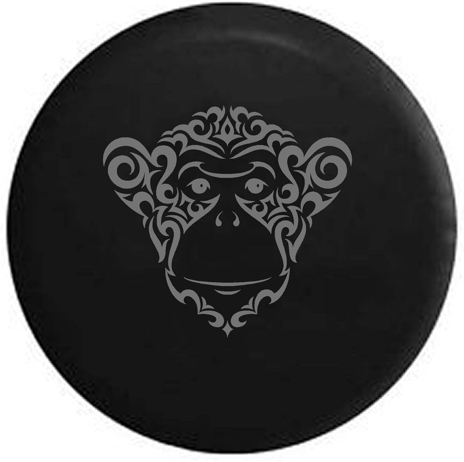 Pike Stealth - Tribal Monkey Chimp Trailer RV Spare Tire Cover Black 31 in