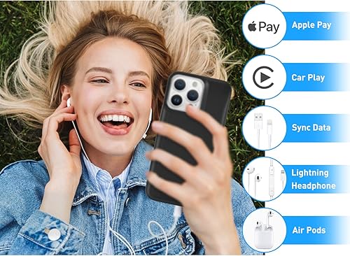 Miniatura 2 de Funda de batería para iPhone 14 Pro Max, 6800mAh Funda de carga extendida portátil con función atril recargable compatible con iPhone 14 Pro Max