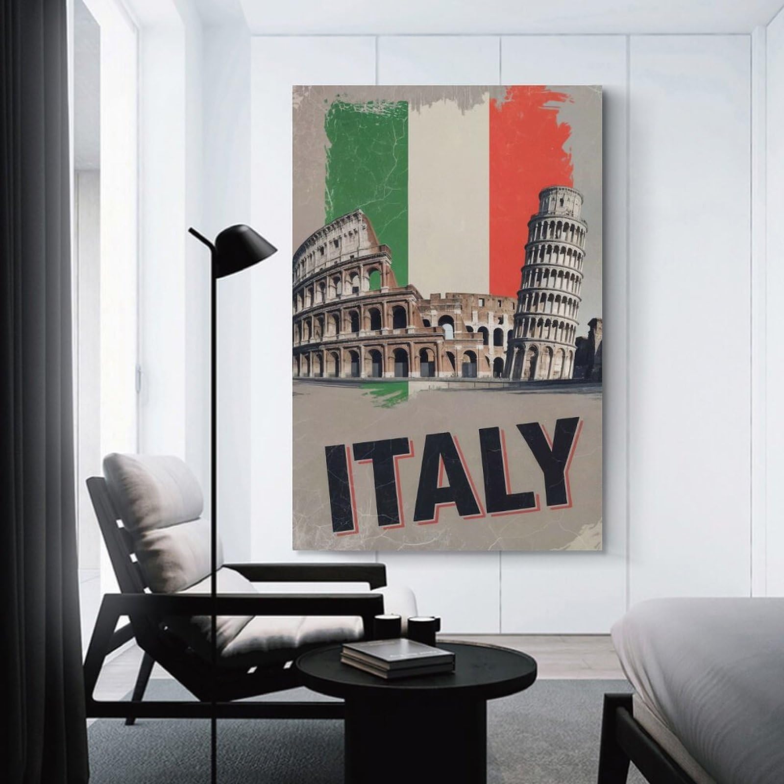 Junmoney Italy Travel (2) Wall Picture Print 16x24inch(40x60cm), for Picture Wall Styling in Lounge Or Bedroom, Ideal for Building A Coordinated Art Wall