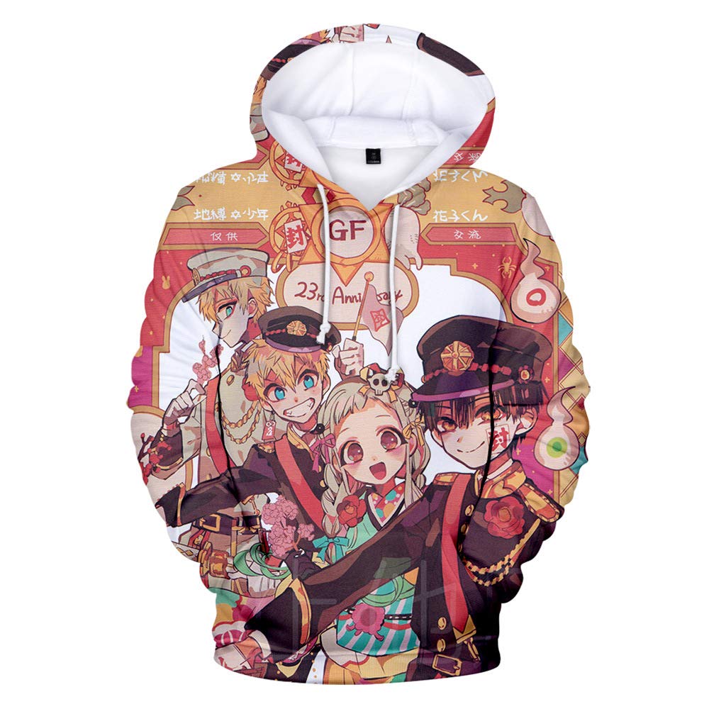 Toilet-Bound Hanako-kun Hoodie Sweatshirt Anime Cosplay Costume Pullover for Men Women Adult