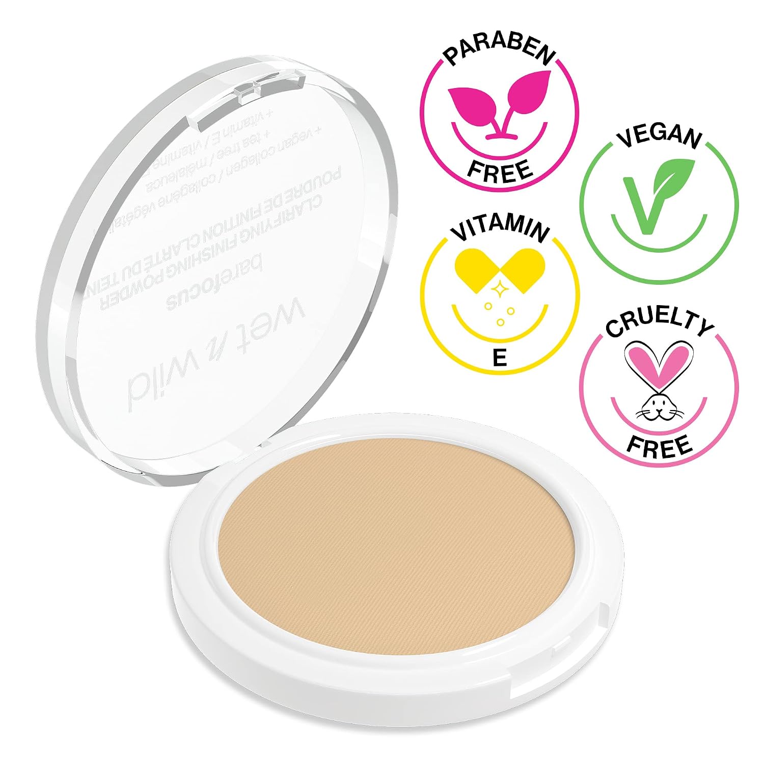 Wet n Wild Bare Focus Clarifying Finishing Powder | Matte | Pressed Setting Powder Fair-Light