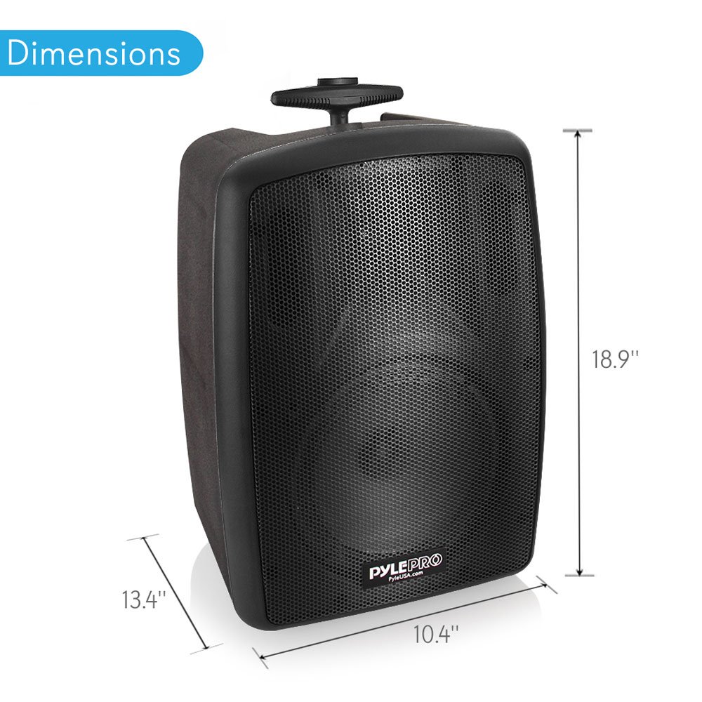 Pyle Portable PA Speaker System 360W Bluetooth Outdoor Black - Dettaglio