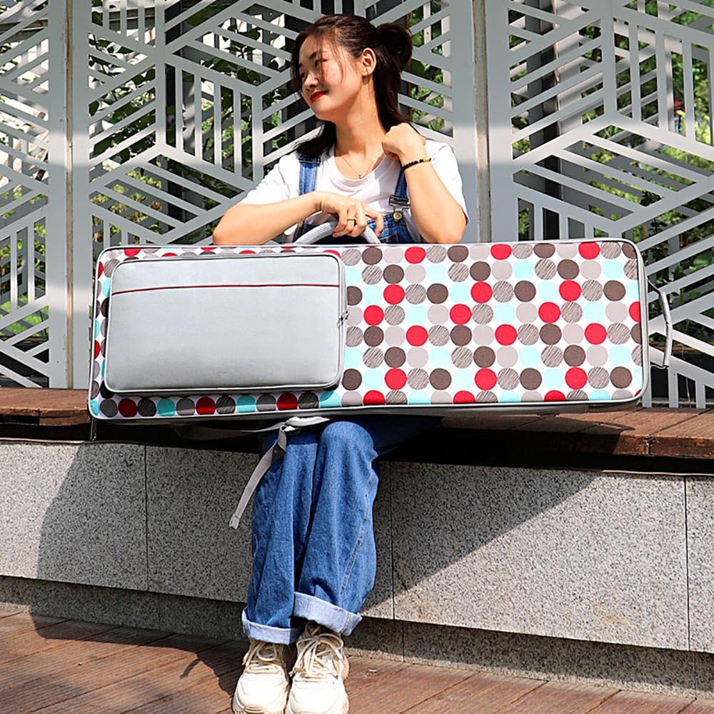 Guzheng Tasche, Chinesische Zither Tasche, Guzheng Instrumentenkoffer, 80cm Tragbare Guzheng Tasche, Guzheng Aufbewahrungstasche, Guzheng Rucksack, Tragetasche für Guzheng, (C)