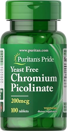 Puritans Pride Chromium Picolinate 200 Mcg 100 Tablet AROMASIZ Renkli