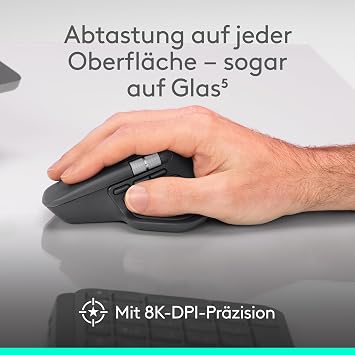 Logitech MX Master 4 Ergonomic Wireless Mouse with Advanced Powerful Haptic Feedback Ultra Fast Scrolling USB-C Charging Bluetooth Windows MacOS - Black