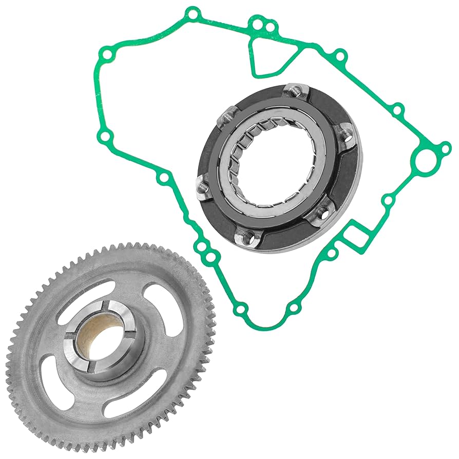 くり‼️キツツキ Amazon.com: Caltric Starter Clutch Idler Gear Gasket