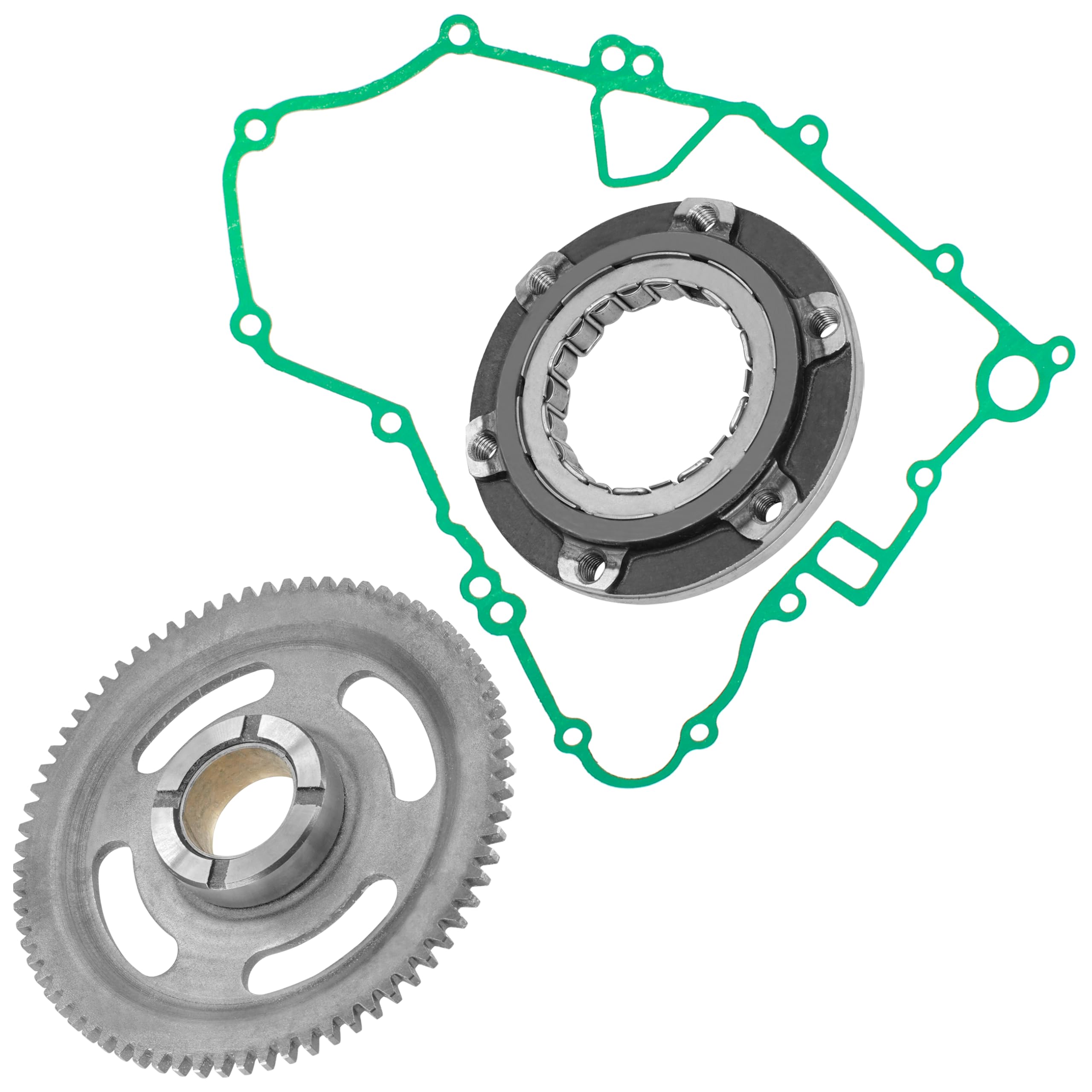 トレイ Amazon.com: Caltric Starter Clutch Idler Gear Gasket Compatible
