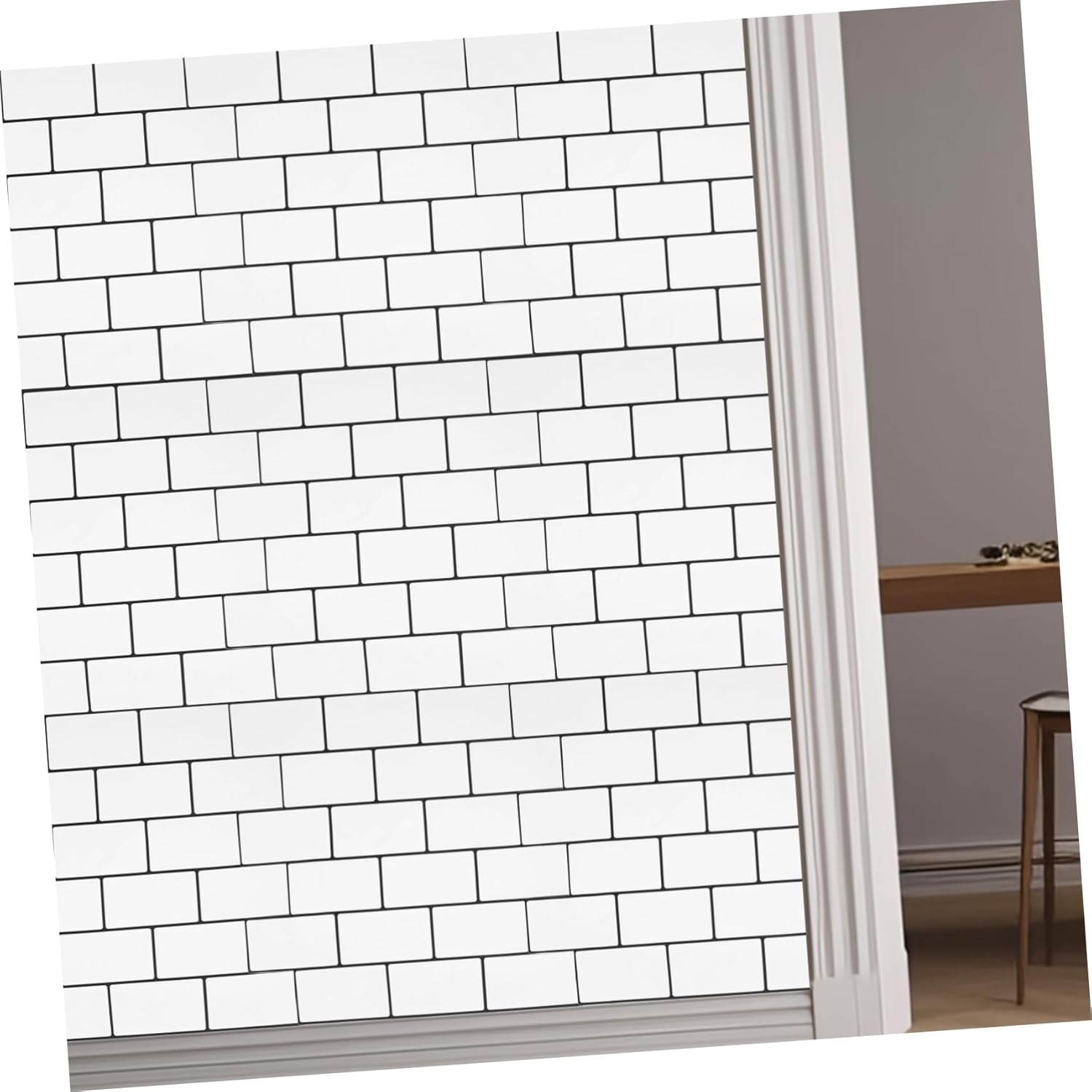 10sheets Oil Self-Adhesive Kitchen Wall Stickers Tile Effect Peel and Stick Wallpaper for Effortless Kitchen and Bathroom Decor Easy Installation and Cleaning