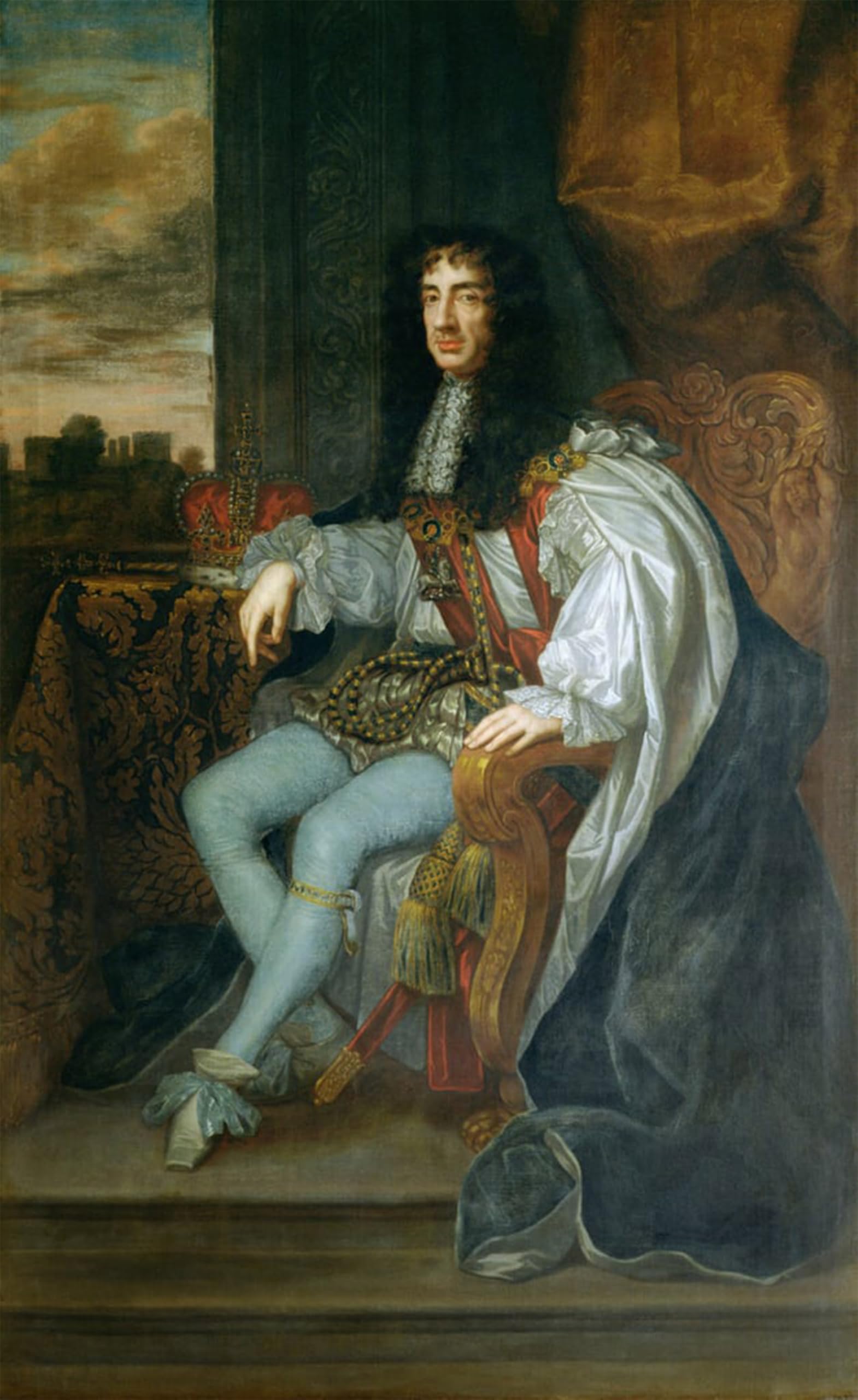ARTXLXXBN Famous Print Painting Colorful Art Print Portrait of King Charles Ii by Peter Lely Canvas Art Decorations for Home Decor 60x90cm