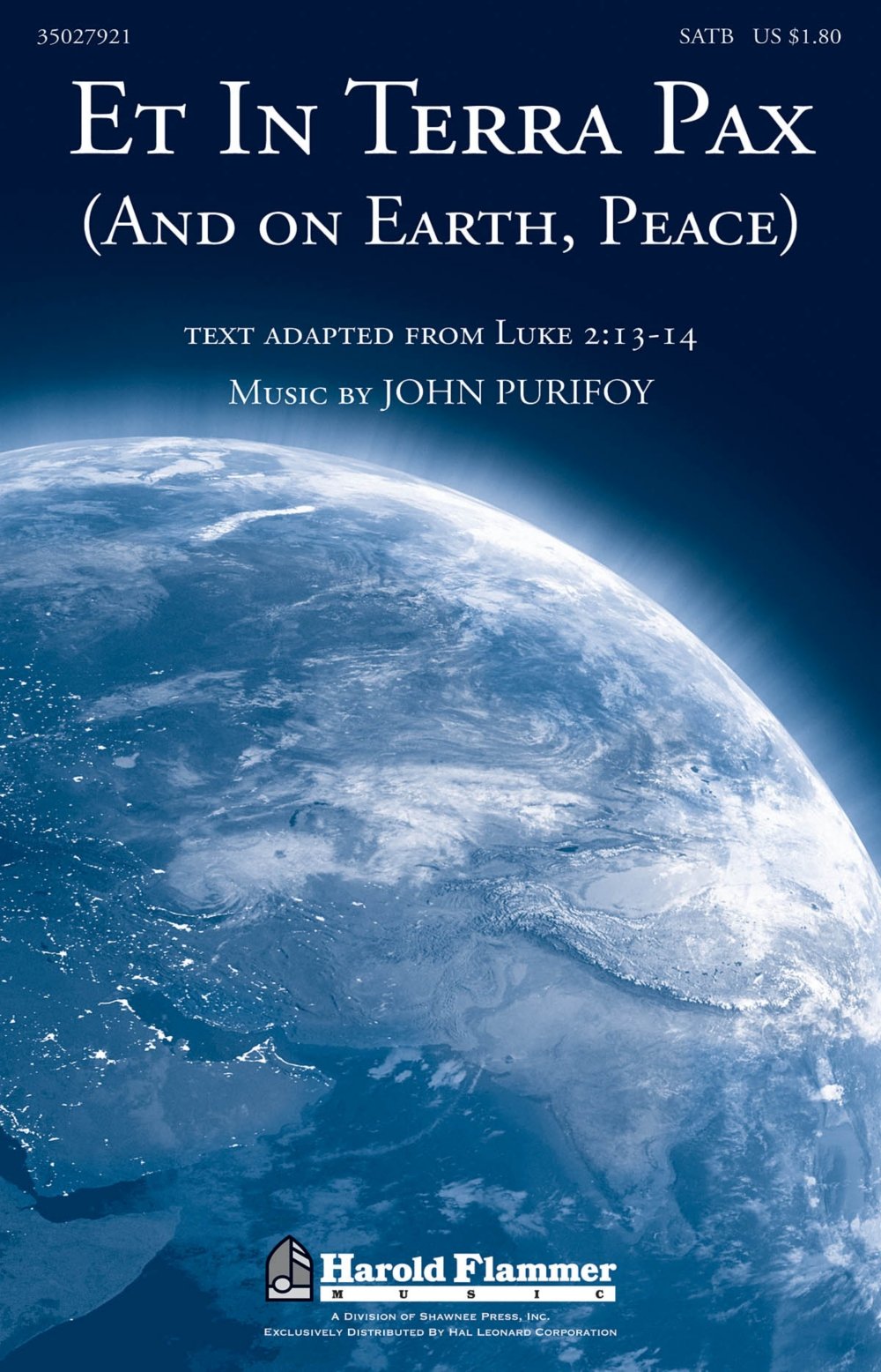 ET In Terra Pax Partition Chœur Mixte - Score Choral