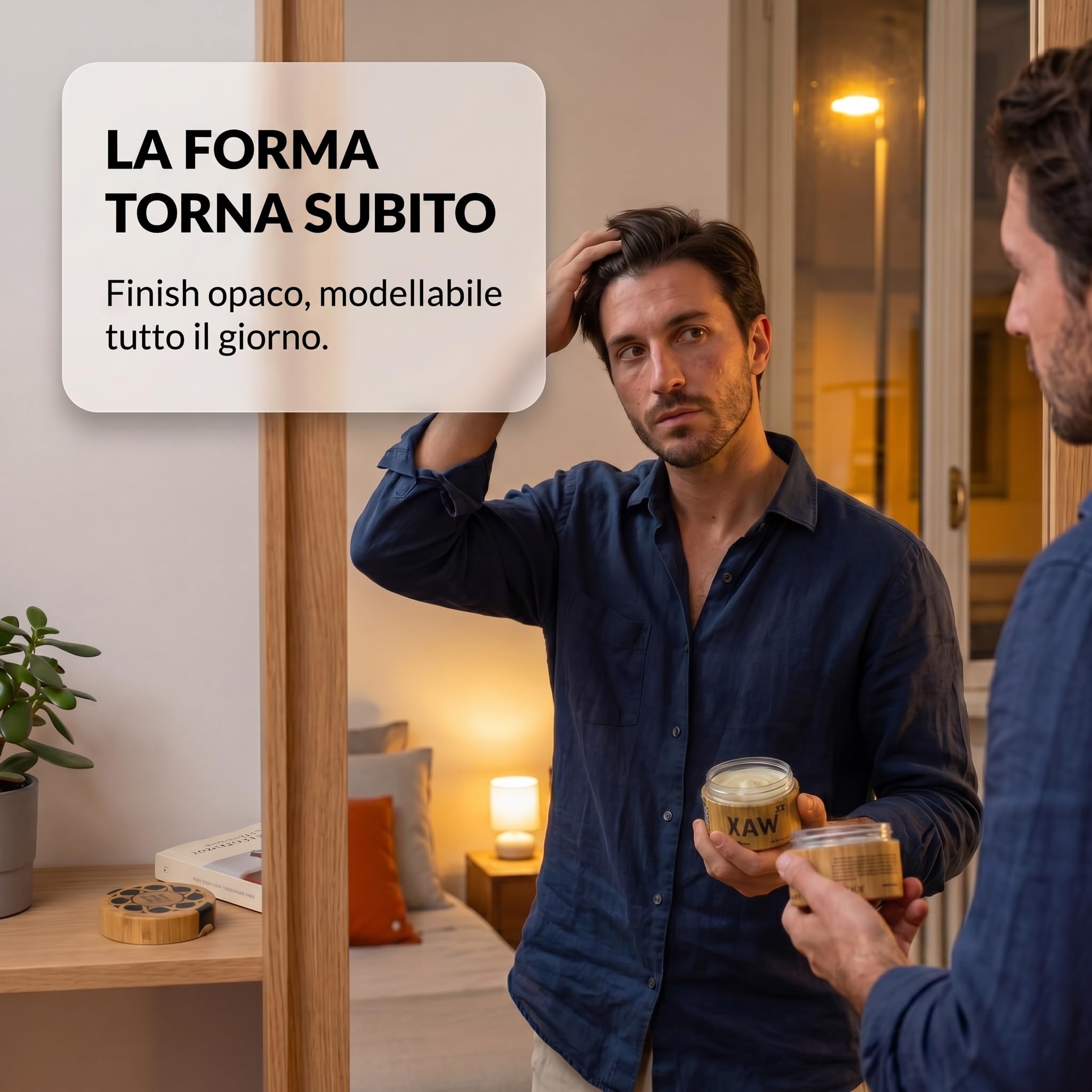 Da'Dude Da'Wax Cera Opaca Uomo 100ml – Tenuta Forte 12 Ore – Senza Parabeni e Siliconi – Tutti i Tipi di Capelli – Confezione Ecologica Bambù