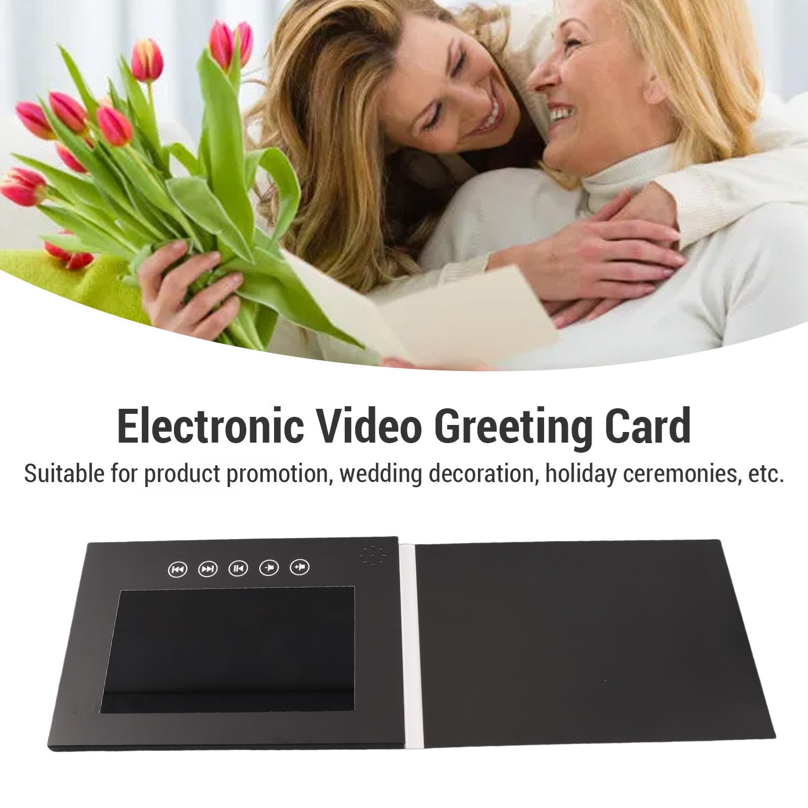 Karlak Biglietto di Auguri Video HD per Messaggi Personalizzati, (7inch)